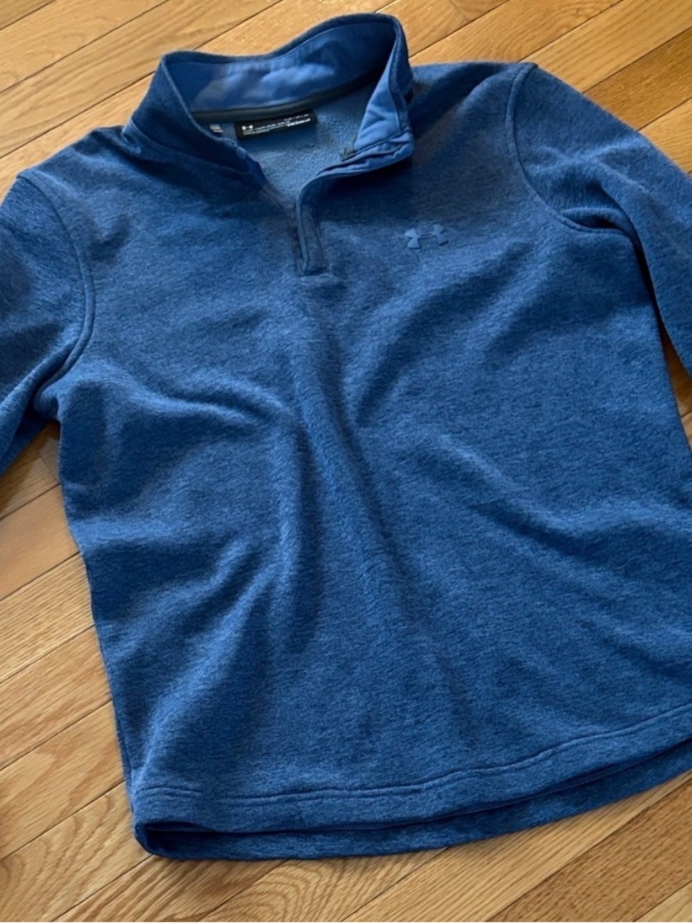 Men’s Under Armour Navy Blue Quarter-Zip Pullover, Medium